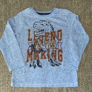 Dinosaur Long Sleeve Boys Shirt Size 6
